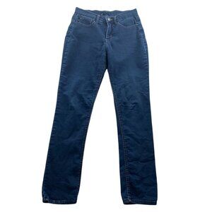 Lee Womens Easy Fit Jeans Size 8 Long Blue Denim Straight Slim Classic Casual